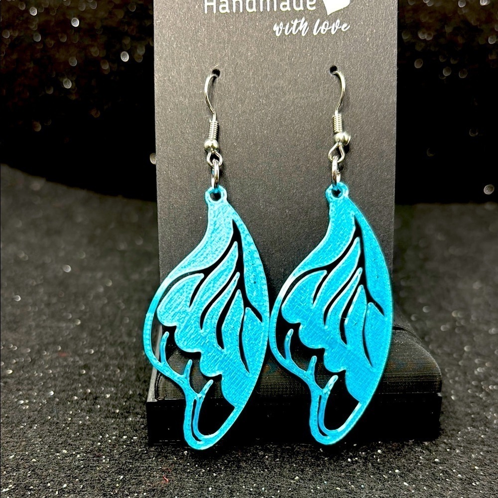 Blue Butterfly Earrings